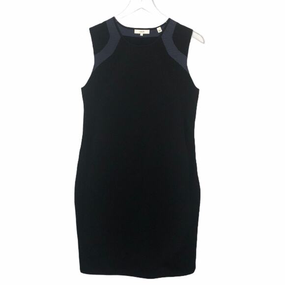 Vince Dresses & Skirts - Vince Multi Stitch Wool Dress Black Hematite L New